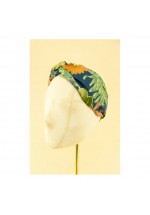 Powder Elasticated Trailing Wisteria Headband - Ink SS22
